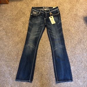 Red Camel, Boot Cut, Dark Jeans, Jeweled Pockets